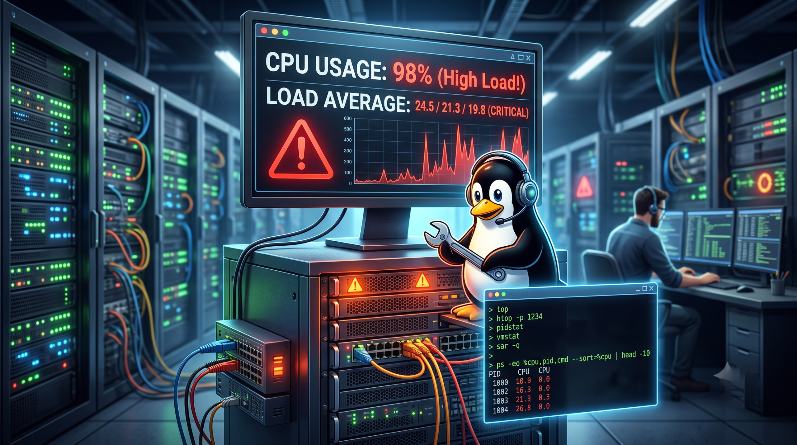 Linux Sunucularda Yüksek CPU ve Load Average Sorunu Nasıl Çözülür?